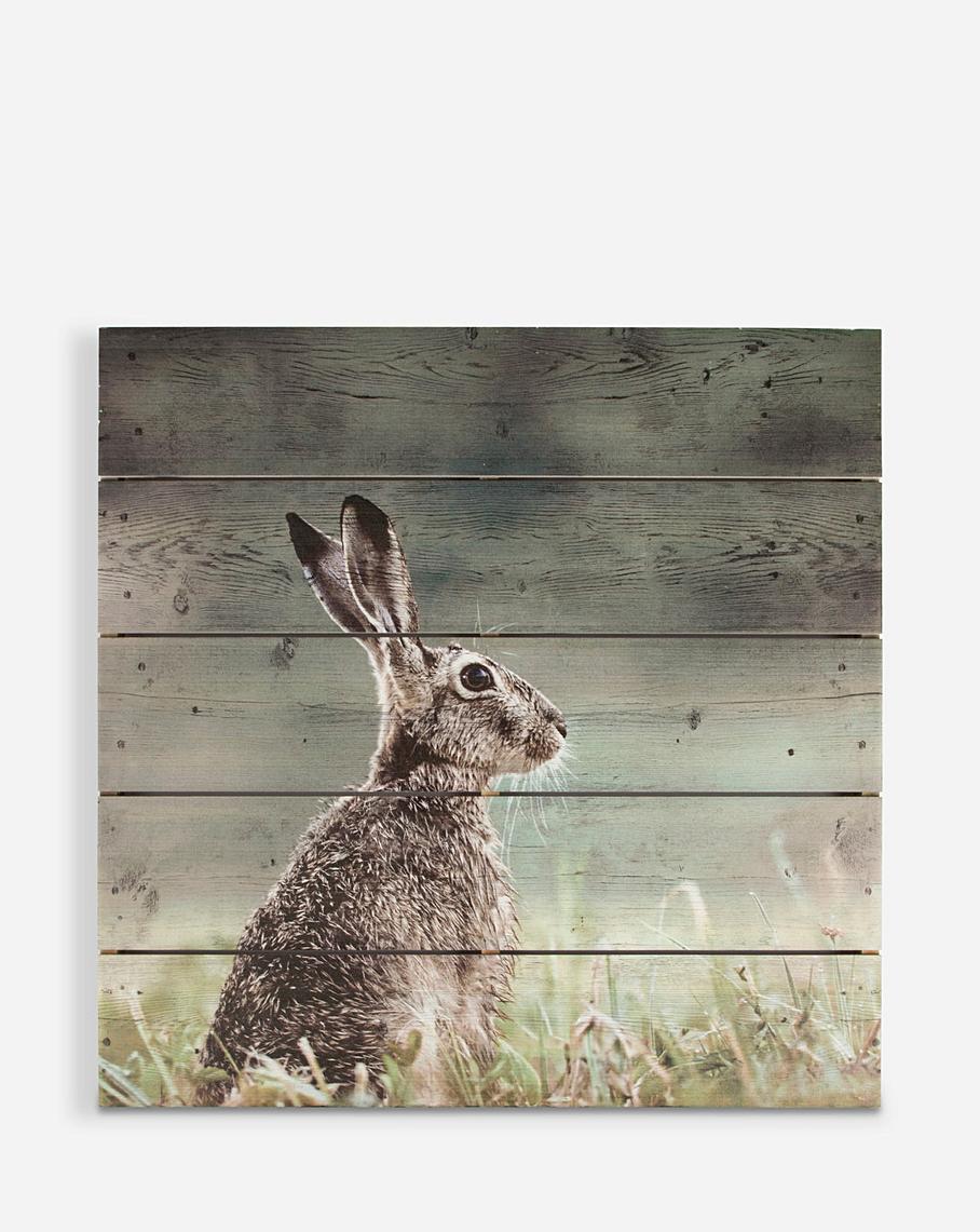 Hare Wooden Wall Art