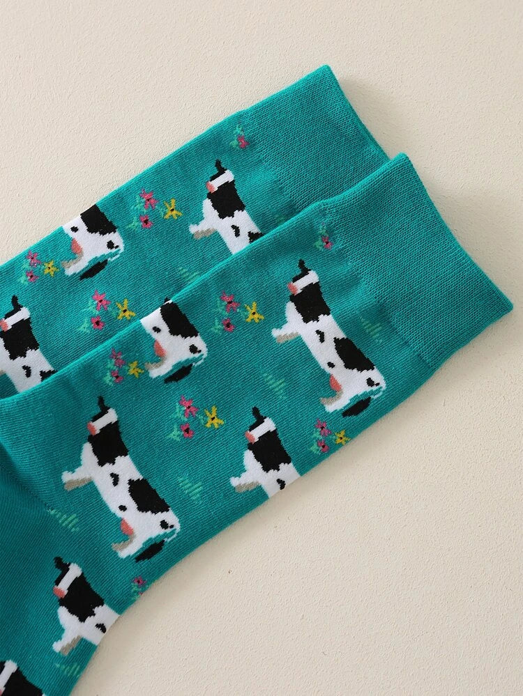 Cow Print Socks