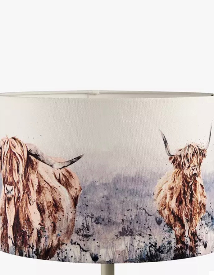 Highland Horns Lampshade